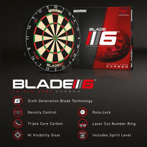 Dartboard - Winmau Blade 6 Triple Core Carbon